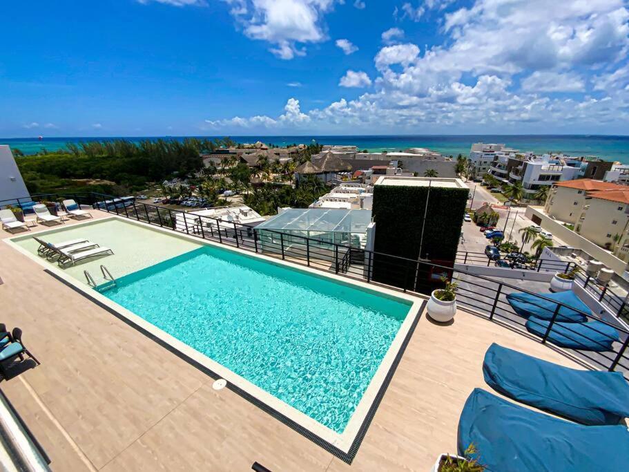 Beautiful + Luxury + Ocean View + Pool Daire Playa del Carmen Dış mekan fotoğraf