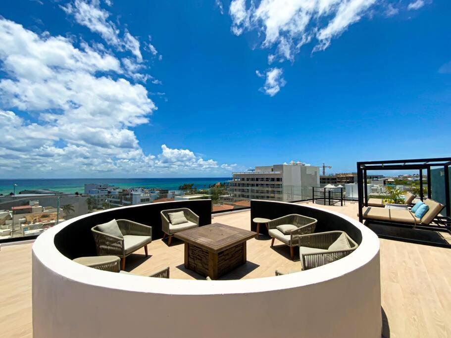 Beautiful + Luxury + Ocean View + Pool Daire Playa del Carmen Dış mekan fotoğraf