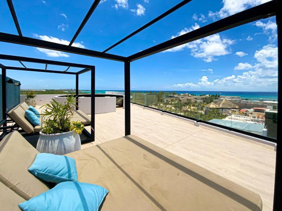 Beautiful + Luxury + Ocean View + Pool Daire Playa del Carmen Dış mekan fotoğraf