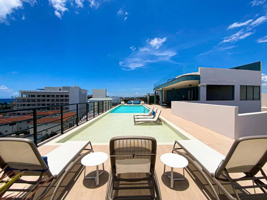 Beautiful + Luxury + Ocean View + Pool Daire Playa del Carmen Dış mekan fotoğraf
