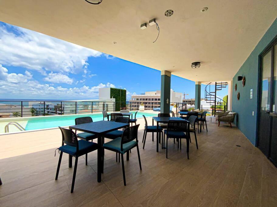 Beautiful + Luxury + Ocean View + Pool Daire Playa del Carmen Dış mekan fotoğraf